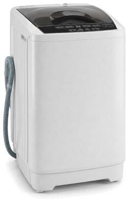 Costway 9.93 lbs Full Automatic Washing Machine with 8 Preset Programs-Gray