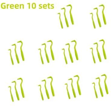 Inspire Select Pet Flea & Tick Removal Tweezers Safe Mite & Tick Extractor Tool For Dogs & Cats green 10 Sets