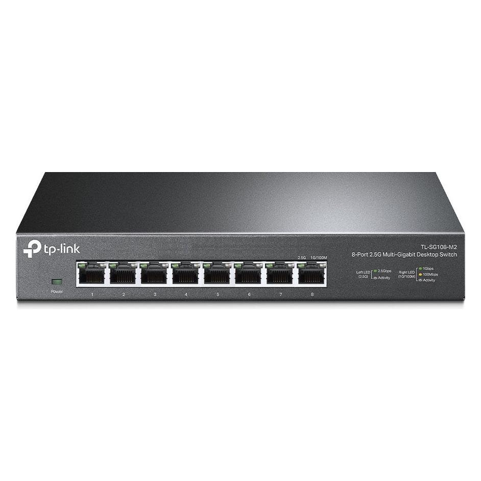 TP-Link 8-Port 2,5G Desktop Switch TL-SG108-M2 Unmanaged (8 Ports) (TL-SG108-M2)