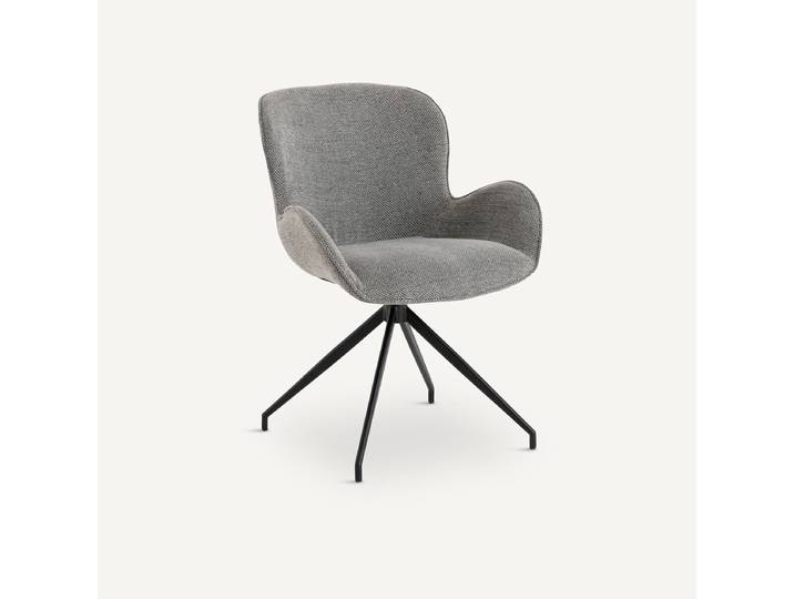 AM.PM Fauteuil de table pivotant Asyar Gris Argent