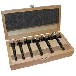 Fisch Tools, Bohrereinsatz, Forstnerbohrersatz BLACK SHARK PRO (20, 25, 30, 35, 40, 50 mm)