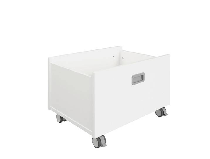 Paidi Rollbox, Weiss, Holzwerkstoff, 65x40x47 cm, Blauer Engel, Goldenes M, rollbar, Ordnen & Aufbewahren, Deko- & Aufbewahrungsboxen, sonstige Boxen