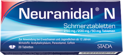 STADA Consumer Health Deutschland GmbH NEURANIDAL N Tabletten 20 St 01809034