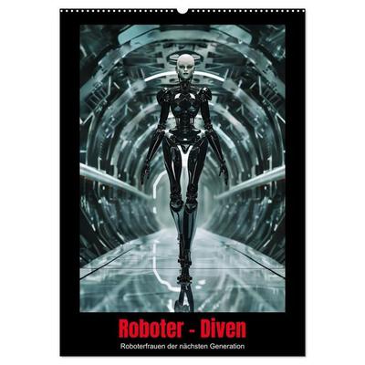 Roboter - Diven (Wandkalender 2026 DIN A2 hoch), CALVENDO Monatskalender