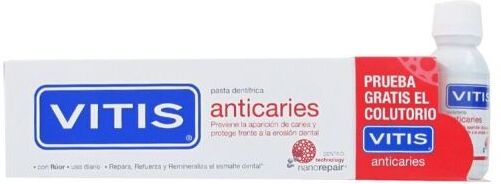 Vitis Anticaries Toothpaste 100 ml + Mouthwash 30 ml
