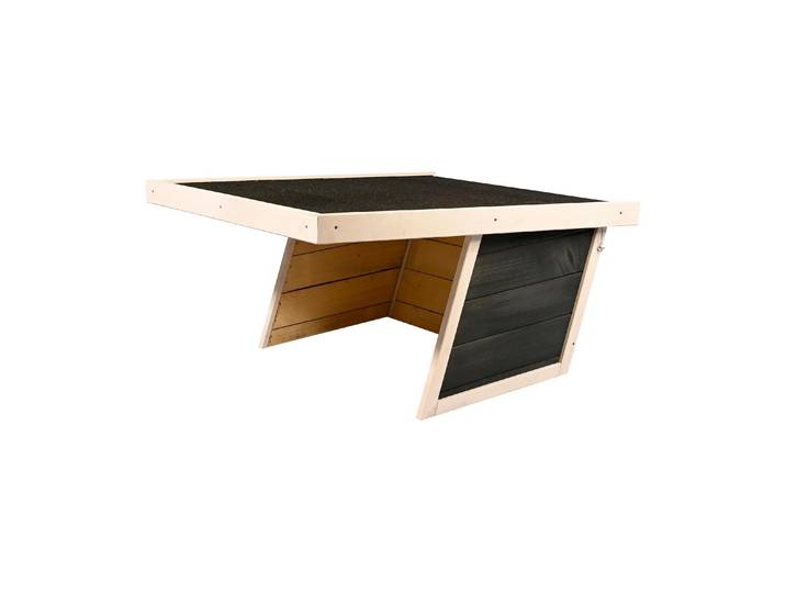 Mähroboter-Garage DOBAR «Suburb I» , braun (schwarz), B:76cm H:48cm T:64,5cm, Holz teilmassiv, Mähroboterstationen, Mähroboter-Garage