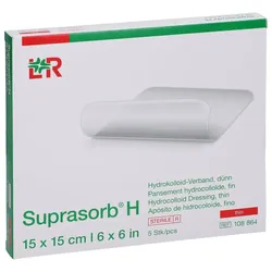 Suprasorb H dünn 15x15 cm