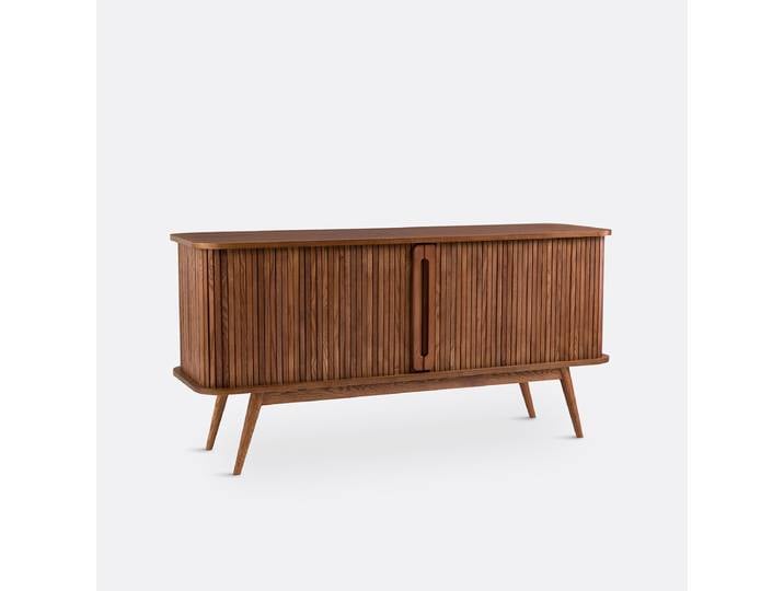 LA REDOUTE Buffet long 2 portes coulissantes, Wapong Marron Noyer