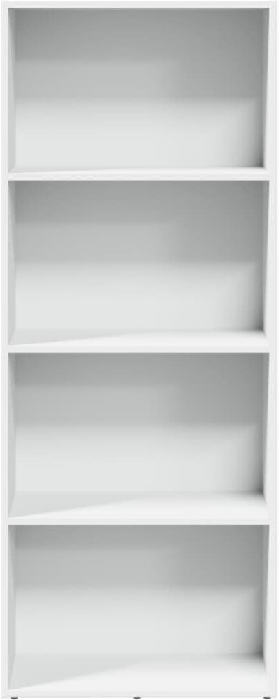 Latitude Run Analuisa Bookcase White (3 Shelves) 152cm H x 60cm W x 30cm D