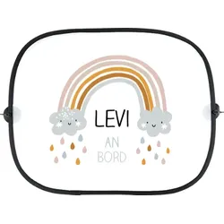 Auto Sonnenschutz Seitenscheibe personalisierbar im Design "Regenbogen"