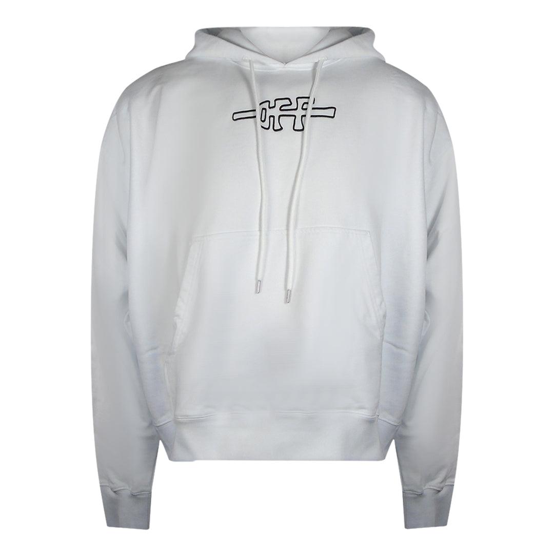 Off-white Off Line Skate Hoodie Wit