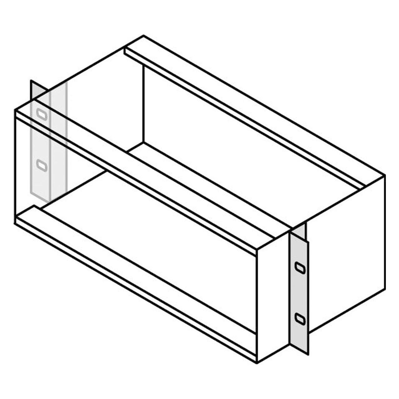 Schroff 19"-Winkel Typ F, tiefenvariabel - 19"WINKEL 6HE UNIV. 2STK (24560499)