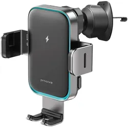 Proove Wireless Charging Car Holder Triple Clamp Pro 15W, Grey, Auto Adapter, Grau