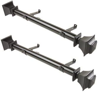 "InStyleDesign Schubert 1.5"" Side Curtain Rod - Set of 2"