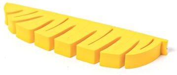 Inspired Deals Wall Mounted Makeup Brush Drying Rack And Toothbrush Organizer yellow