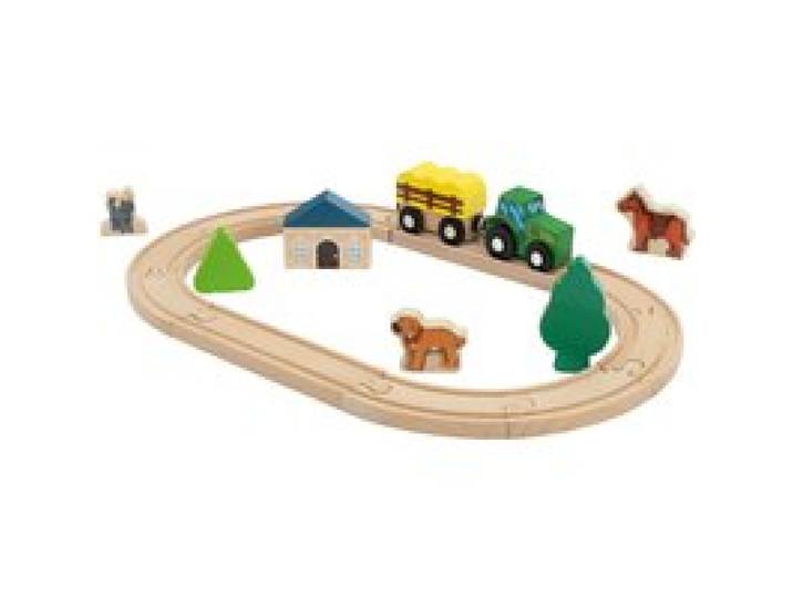 LUPILU® Coffret de train Ferme / Princesse / Pompier / Police