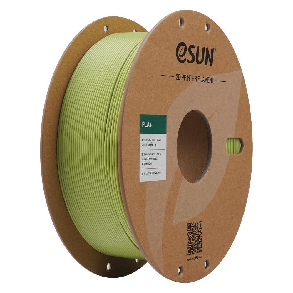 eSUN PLA+ Matcha Grün Filament 1.75mm 1Kg (PLA, PLA+, 1000 g, 1.75 mm) (PLA+175O-MC1P1)