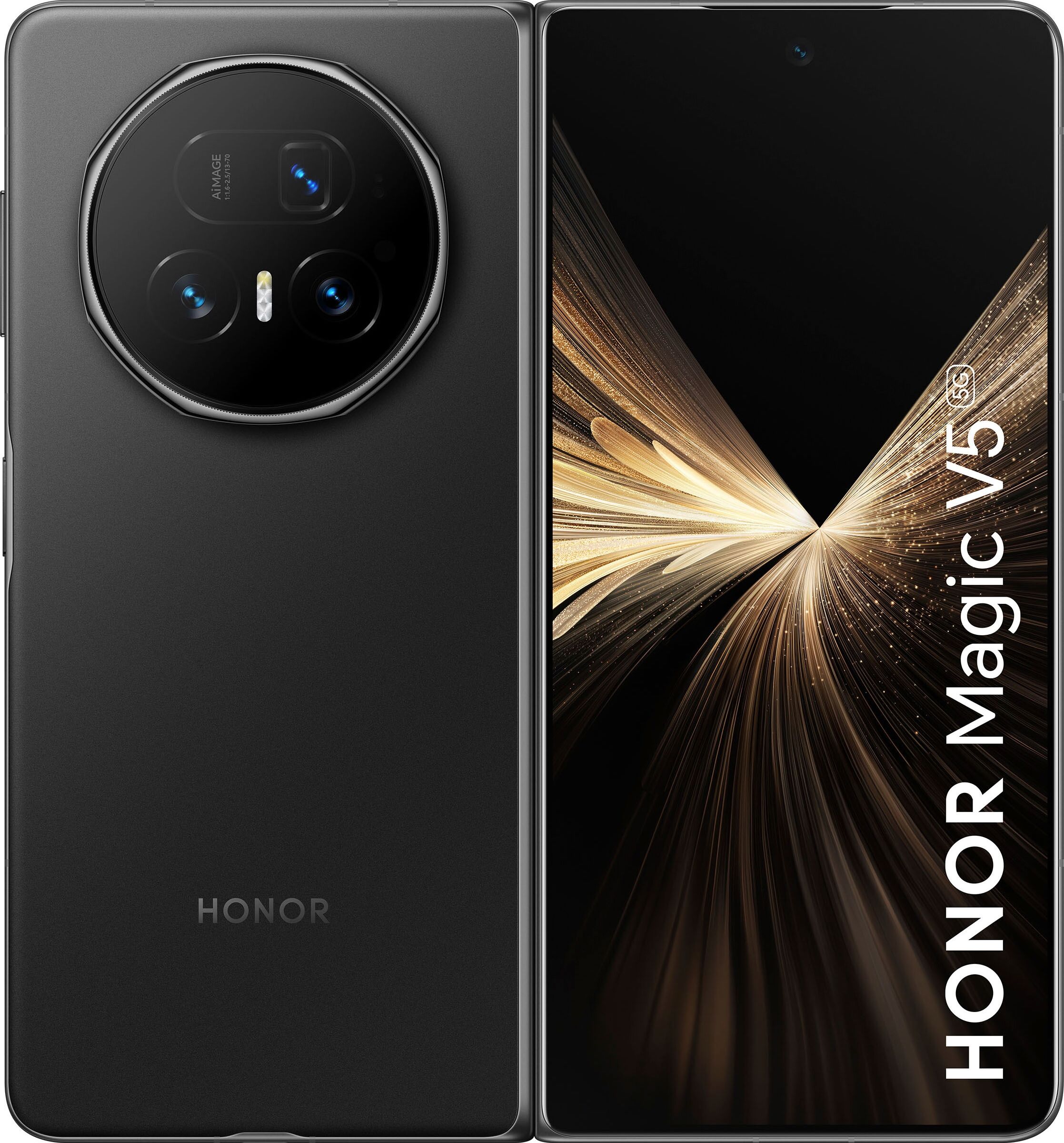 HONOR Smartphone "Magic V5", Energieeffizienz: B (A-G), schwarz, 512 GB, Mobiltelefone