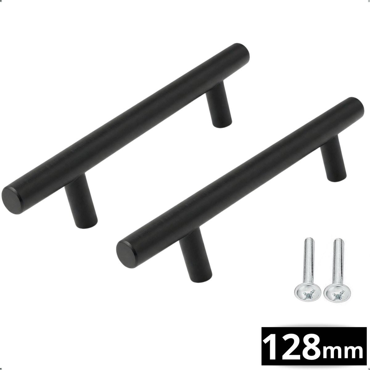 Denver Handgrepen RVS Zwart 128mm 2x