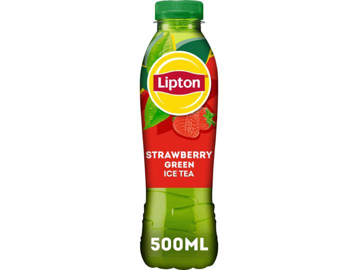 Lipton groene ijsthee aardbei - 500 ml