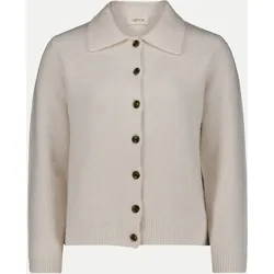 Strickjacke mit Kragen Beige 36