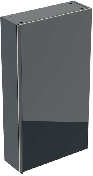 Geberit Acanto Hängeschrank 500639161 45x82x17,4cm, Glas schwarz - schwarz matt