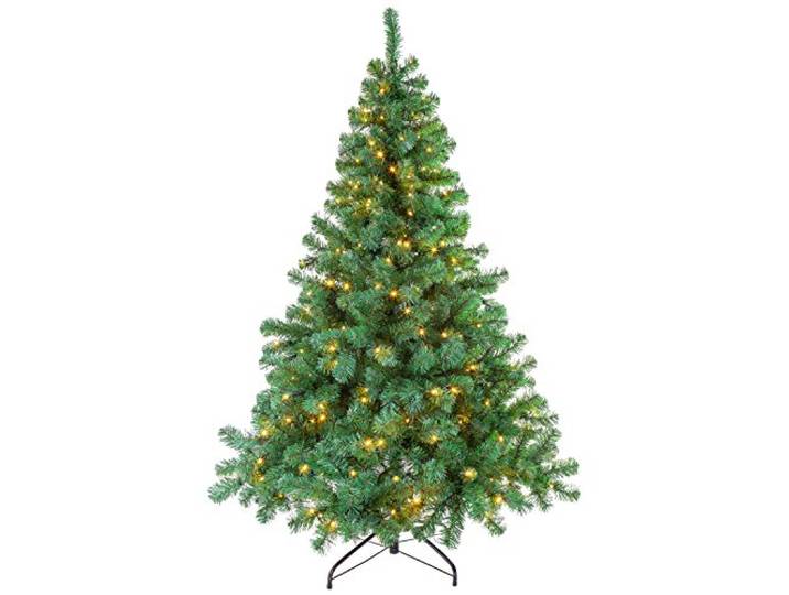 Kerstboom Excellent Trees® LED Stavanger Green 210 cm met verlichting - Luxe uitvoering - 500 Lampjes Kunstkerstboom 210 cm groen met verlichting.
