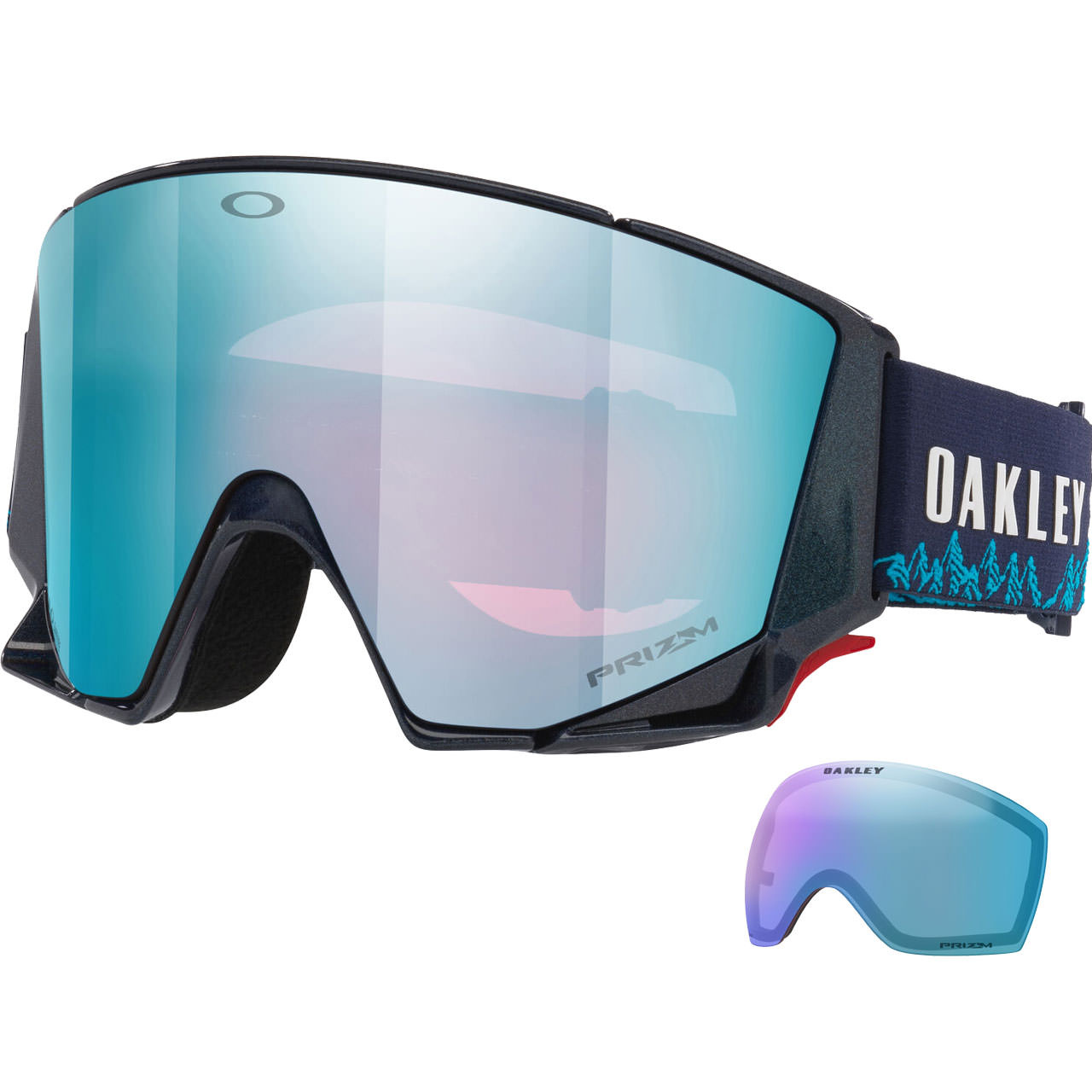 Oakley Flow Scape M Mikaela Shiffrin Signature / Prizm Sapphire Iridium + Ersatzscheibe