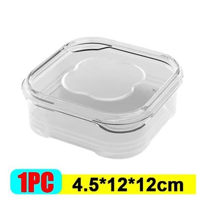 Gefrierbox für Fleisch, transparente Frischhaltebox für Fleisch und Gemüse mit Deckel, Kühlschrankfachbox für Fleisch, Gefrierschrankbox