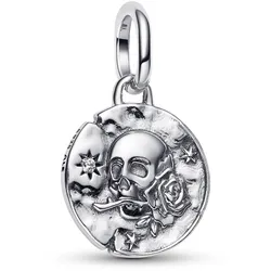 Pandora 794089C01 Medaillon Charm-Anhänger Silber Totenkopf