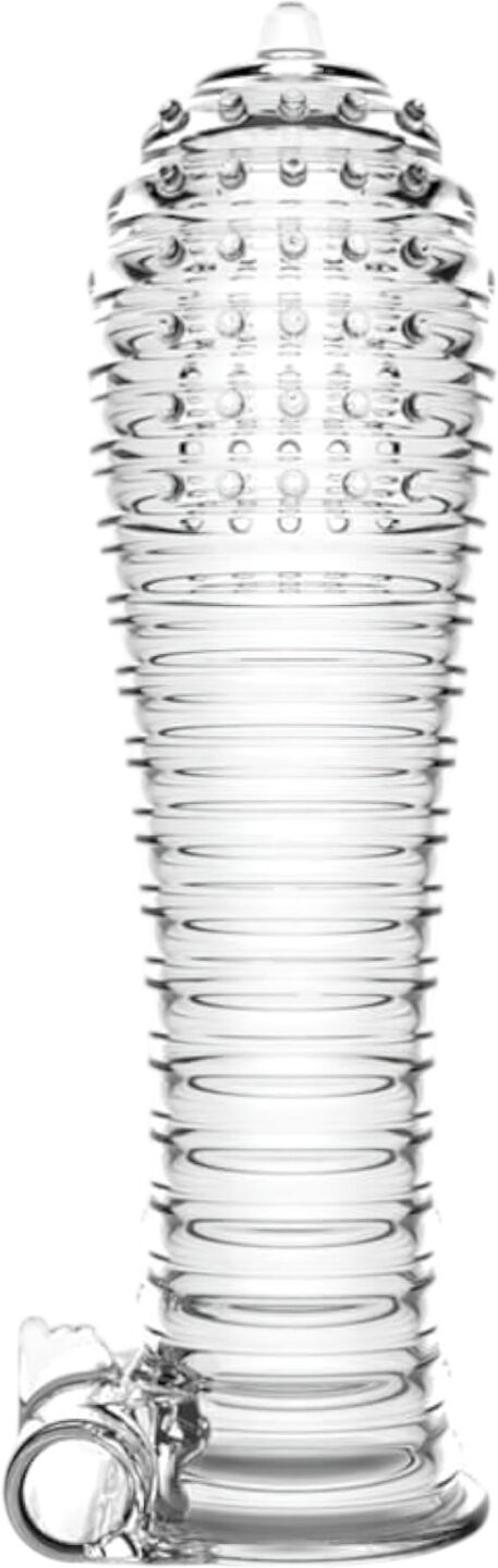 Lonely - Vibrating Thickening Penis Sleeve (Transparent)