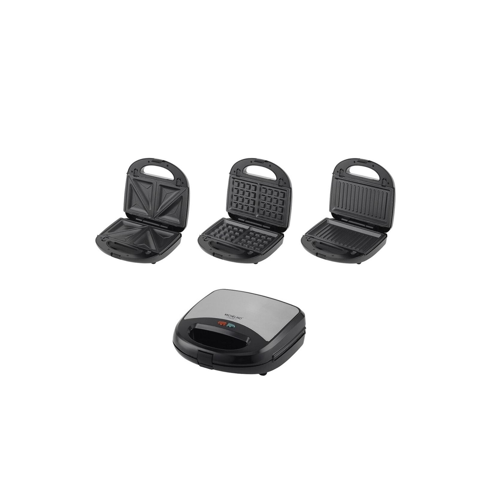 3-in-1 Multigrill – Sandwichmaker, Kontaktgrill & Waffeleisen, 750 W