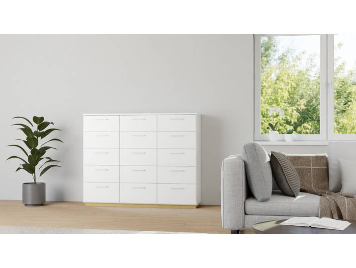 Apothekerkommode nach Maß von Pickawood MDF Beschichtet MDF Weiß matt