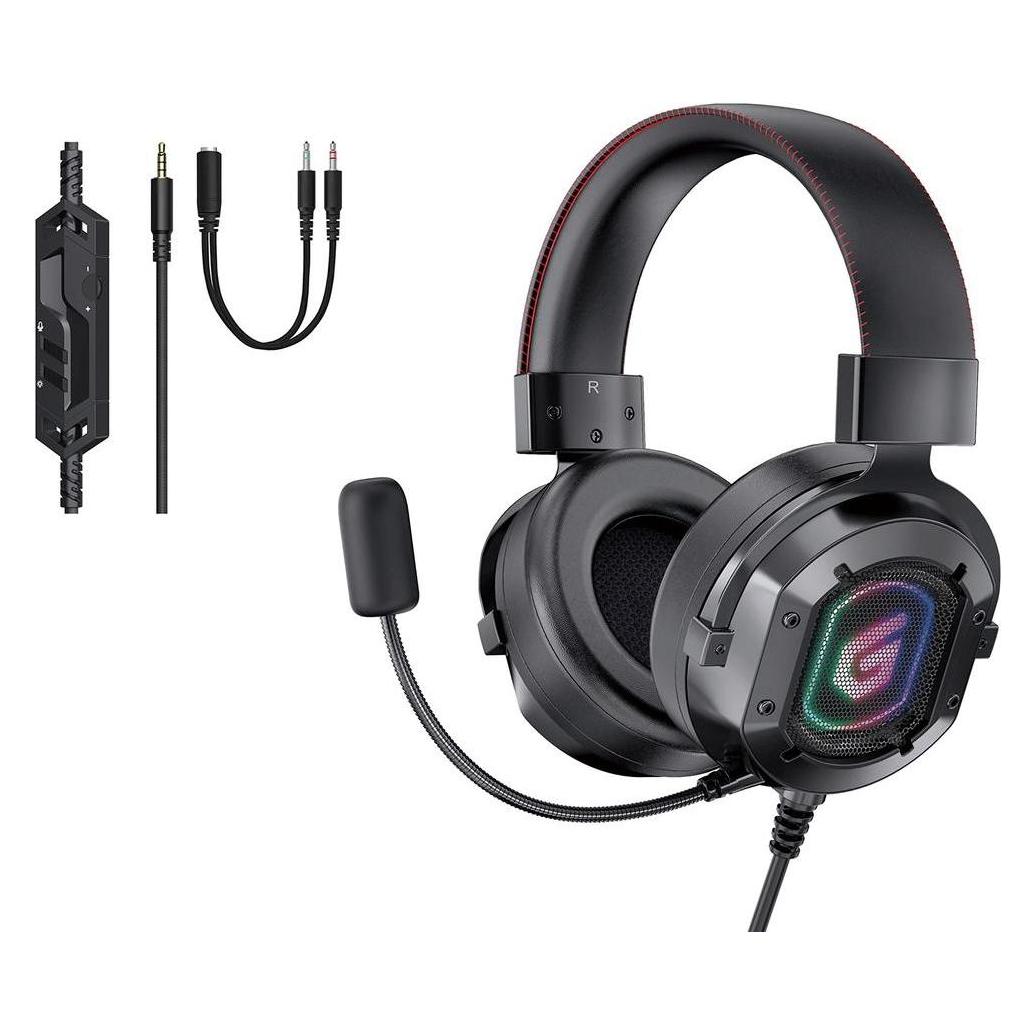 Conceptronic Headset USB 2.2m Kabel,Mikro,Lautreg.,7.1sound (Kabelgebunden) (ATHAN03B)
