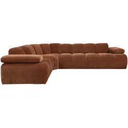 Ecksofa Mojo Rostfarben S: 230x310 cm