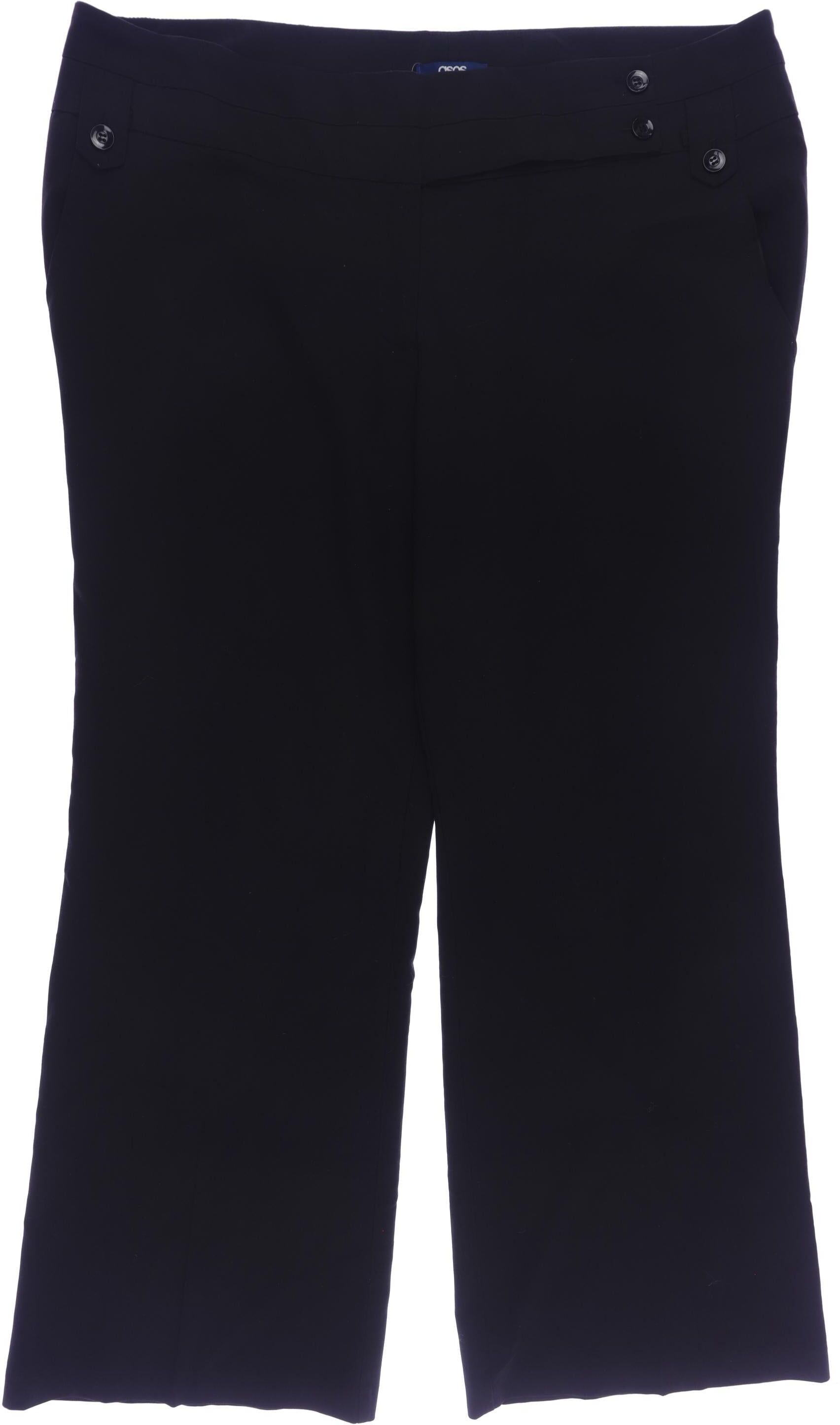 asos Curve Damen Stoffhose, Schwarz, Gr. EU 50, Synthetik / Viskose / Elasthan - Second Hand