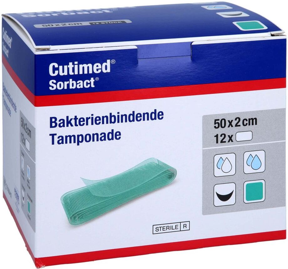 Cutimed Sorbact Tamponaden 2x50 Cm
