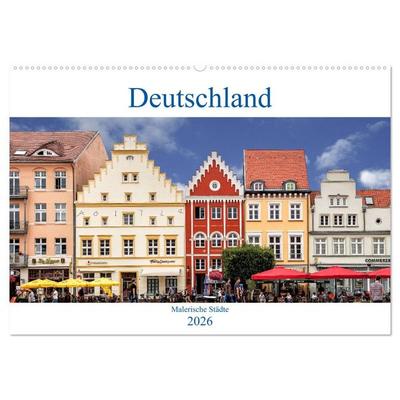 Deutschland - Malerische Städte (Wandkalender 2026 DIN A2 quer), CALVENDO Monatskalender