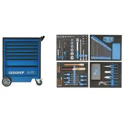 GEDORE 2005-TS-147 Werkzeugwagen mit 147-teilig Werkzeugsortiment