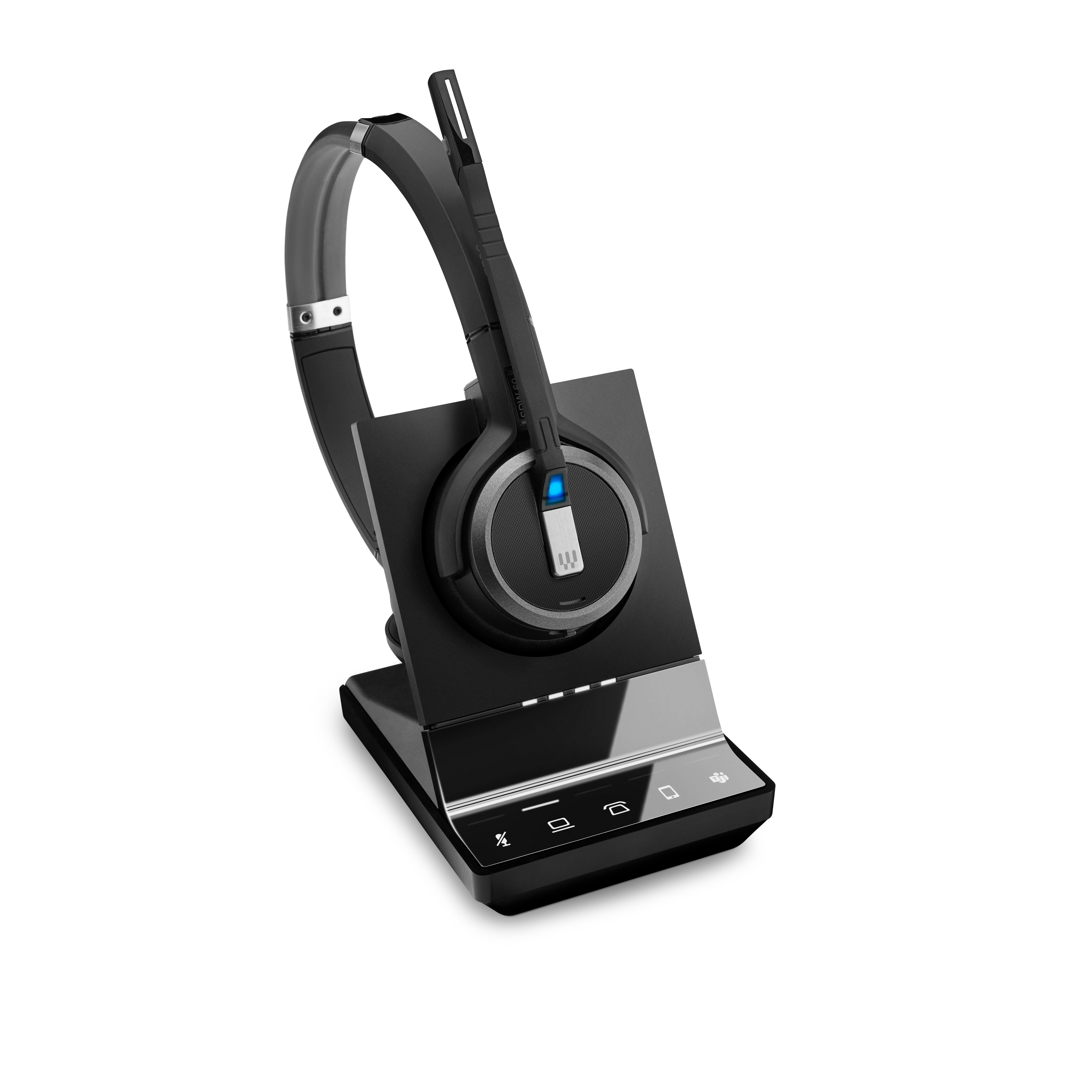 EPOS IMPACT SDW 5066 Stereo-DECT-Headset - UC-Version, Bluetooth (BTD 800 Adapter), EPOS ActiveGard®-Technologie, Triple-Konnektivität, Noice Cancelling, Multi-Connect, inkl. Basisstation 1001026