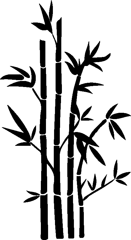 Ambiance-sticker Sticker bambous tropicaux