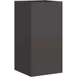 vidaXL Pflanzkübel Schwarz 40x40x80 cm Kaltgewalzter Stahl