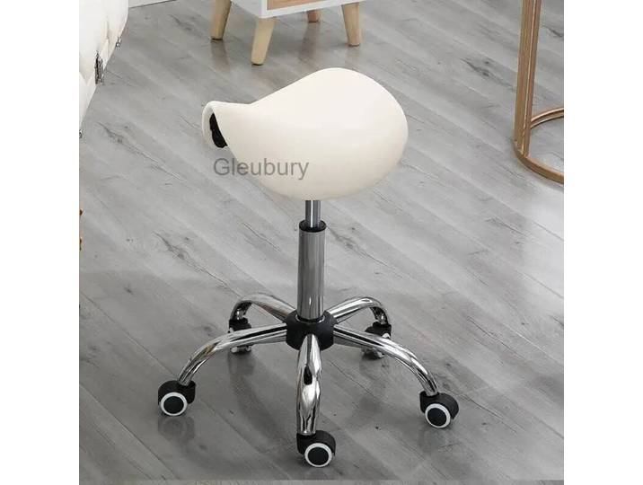 Chaise Selle - Tabouret Selle Réglable pour Salon, Spa, Dessin Technique, Tatouage et Extension de Cils, Chaise avec Roues Élévables, Chaise Dentaire