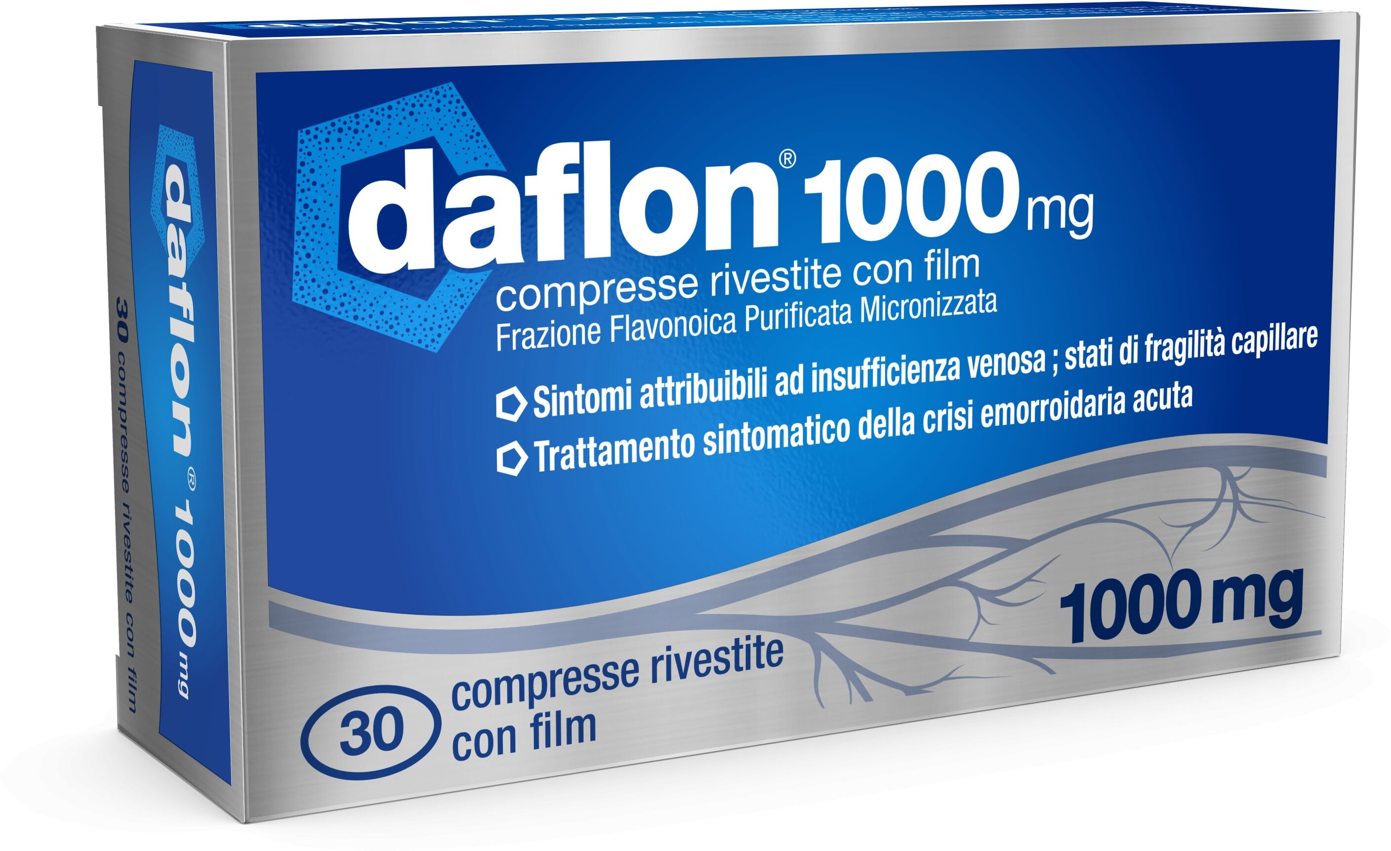 Servier Italia Spa Daflon Sintomi da Insufficienza Venosa 30 Compresse 1000Mg