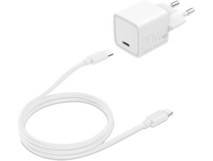 Essentielb - Chargeur + Câble 20w Charge Rapide Usb-C +Câble Lightning