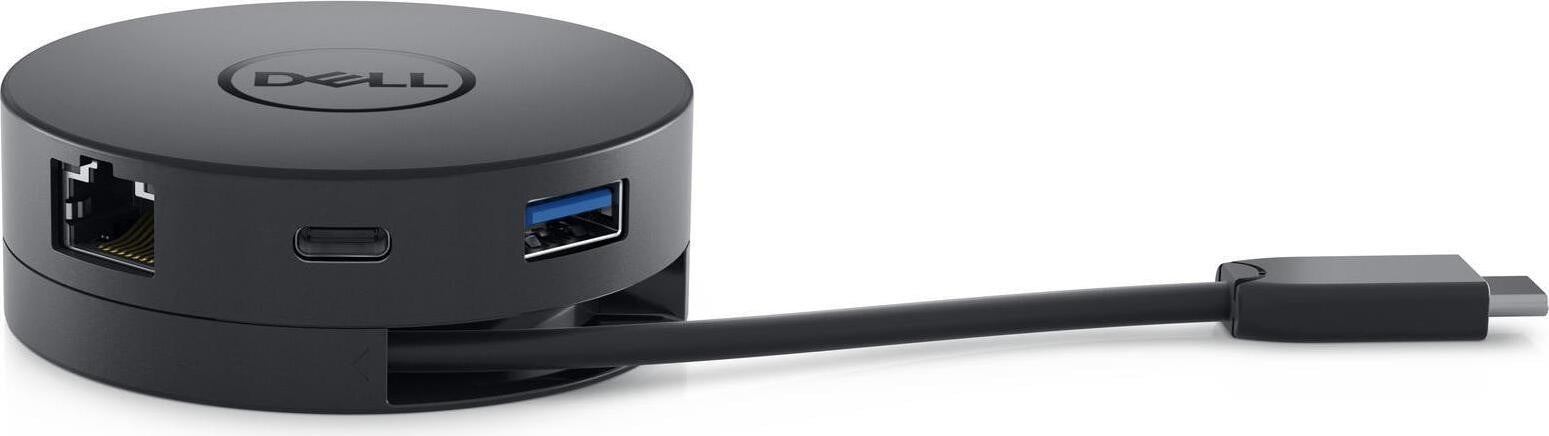 Dell Mobile Adapter DA300 USB 3.2 Gen 2 Type-C met kabel, zwart