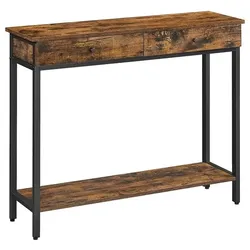 VASAGLE Konsolentisch braun 100/30/80 cm braun, 80x30 cm