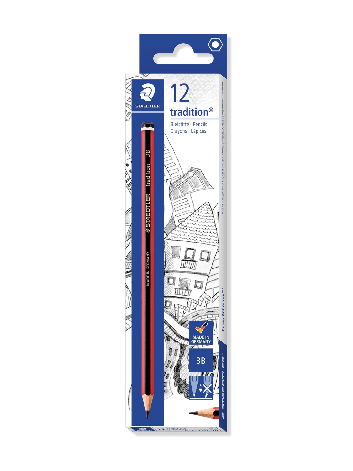 Staedtler tradition 110 3B Graphitstifte Schachtel mit 12