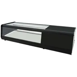 Gekühlte tapas-vitrine für 4 gn 1/3 flachglas - 1105x400x300 mm - 160 W 230/1V - 13RC8114 Eurast