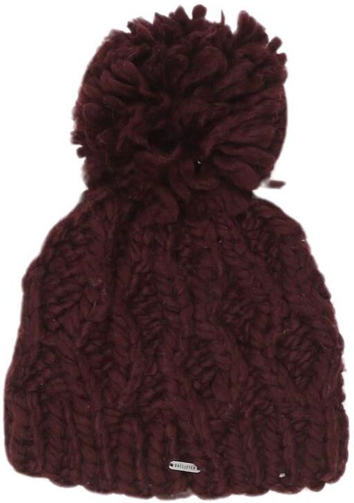 Hollister Damen Hut oder Mütze, Bordeaux, Gr. Onesize, kein / Etikett - Second Hand